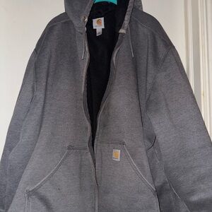 Carhartt Charcoal Full-Zip Hoodie